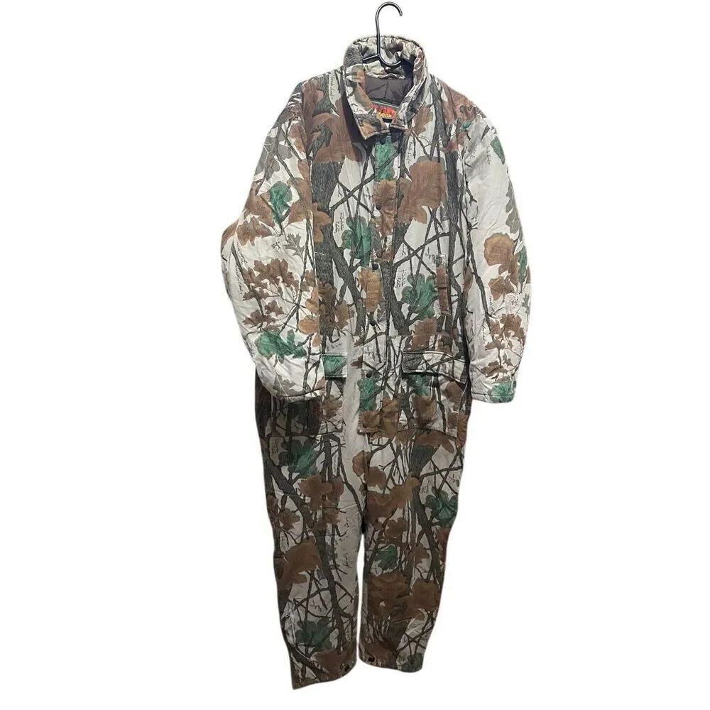 Avid Outdoor Mens Camo Hunting Insulated Outdoor Coveralls Brush Cover Mens XXL